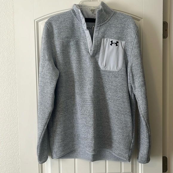 Men’s Under Armour Quarter Snap Up Pullover - Picture 2 of 8